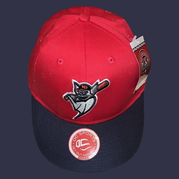 NWT Youth OC Sports MiLB Louisville Bats Fitted Cap #2 - Picture 1 of 5
